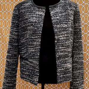 Ann Taylor Tweed Bomber Jacket